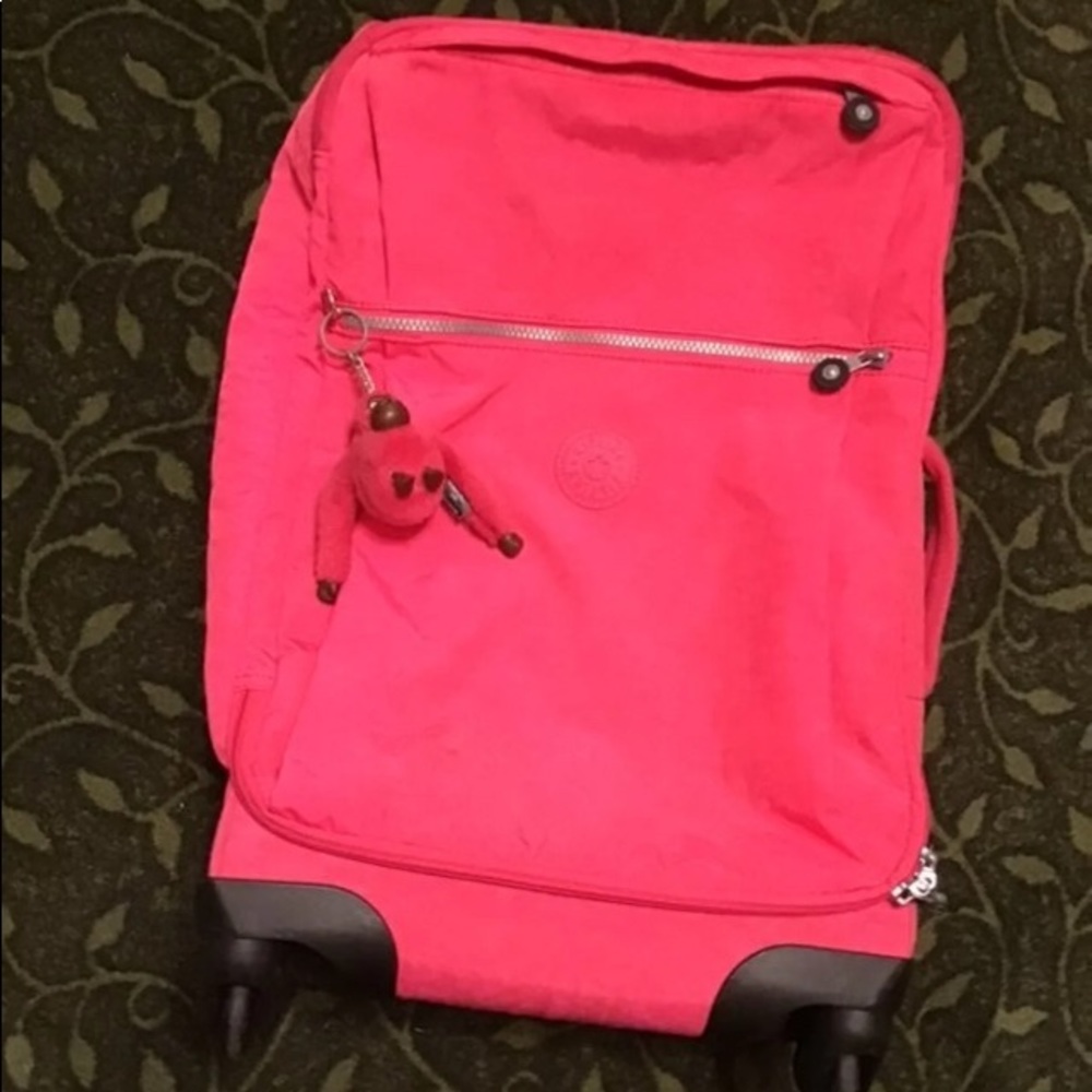Kipling Pink Carry on suitcase